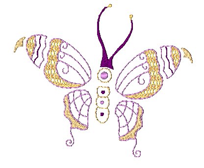 Native Butterflies  [4x4] # 10512