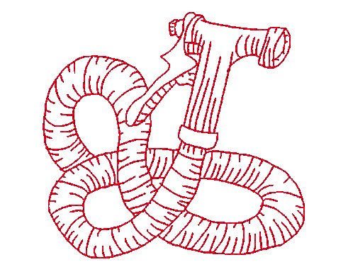 Redwork Gardening [4x4] 11000  Machine Embroidery Designs