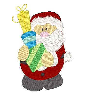 Chubby Santas [4x4] 11729 Machine Embroidery Designs