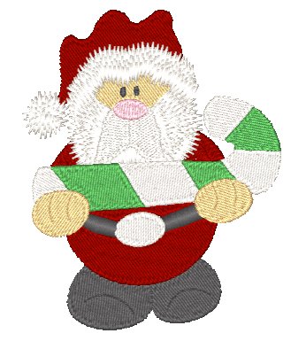Chubby Santas [4x4] 11729 Machine Embroidery Designs