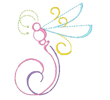 Art Deco Dragonflies [4x4] 11153 Machine Embroidery Designs