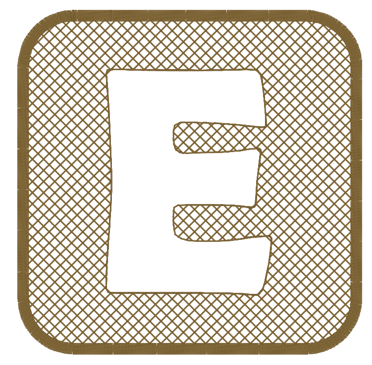 Embossed Alphabet [4x4] 11759  Machine Embroidery Designs
