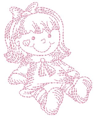 Baby Things Pastels Redwork [4x4]  11146 Machine Embroidery Designs