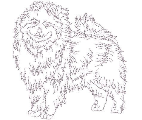 DOG-BREED SERIES-Keeshond [mixed 4x4 & 5x7] 10996 Machine Embroidery Designs