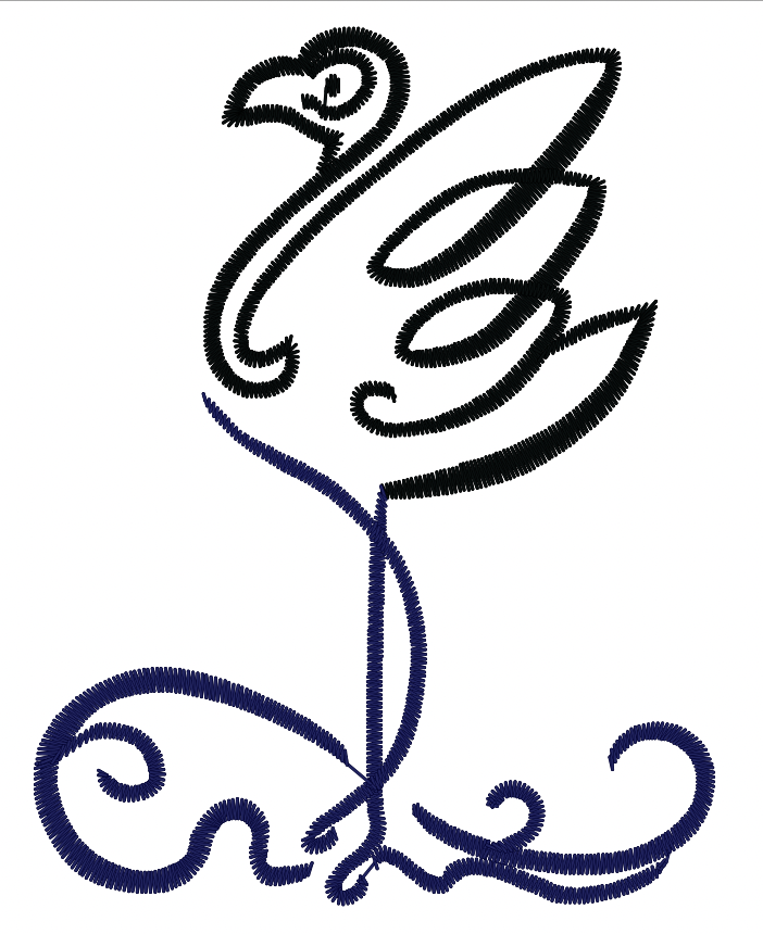 Art Deco Flamingos [4x4] 11151 Machine Embroidery Designs