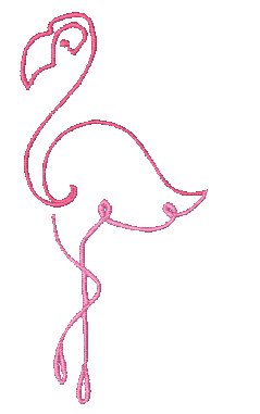 Art Deco Flamingos [4x4] 11151 Machine Embroidery Designs