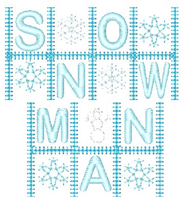 Christmas Word Blocks [4x4 & 5x7 Mixed] 11741 Machine Embroidery Designs