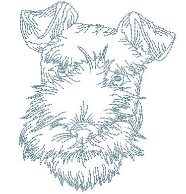 DOG BREED SERIES Schnauzer [Mixed 4x4 &5x7] 11021 Machine Embroidery Designs