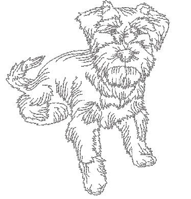 DOG BREED SERIES Schnauzer [Mixed 4x4 &5x7] 11021 Machine Embroidery Designs