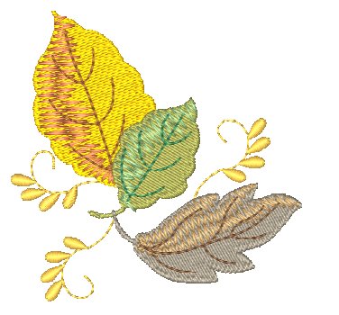 Pumpkins and Leaves( Some Applique) [4x4] 10920 Machine Embroidery Designs