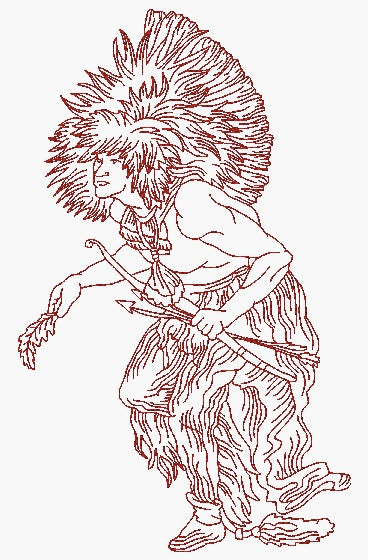 Native American Indian [mixed 5x7 & 10x6] 11040 Machine Embroidery Designs
