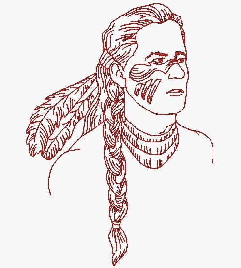 Native American Indian [mixed 5x7 & 10x6] 11040 Machine Embroidery Designs
