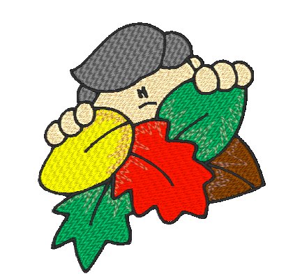 Fall Peekers [4x4] 10919 Machine Embroidery Designs