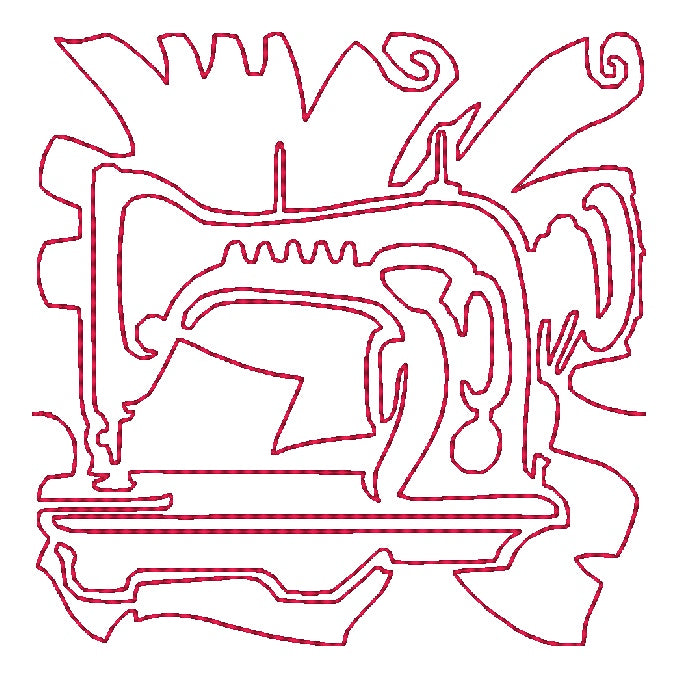 Continuous Line Sewing Machines-2 [4x4] 11617 Machine Embroidery Designs
