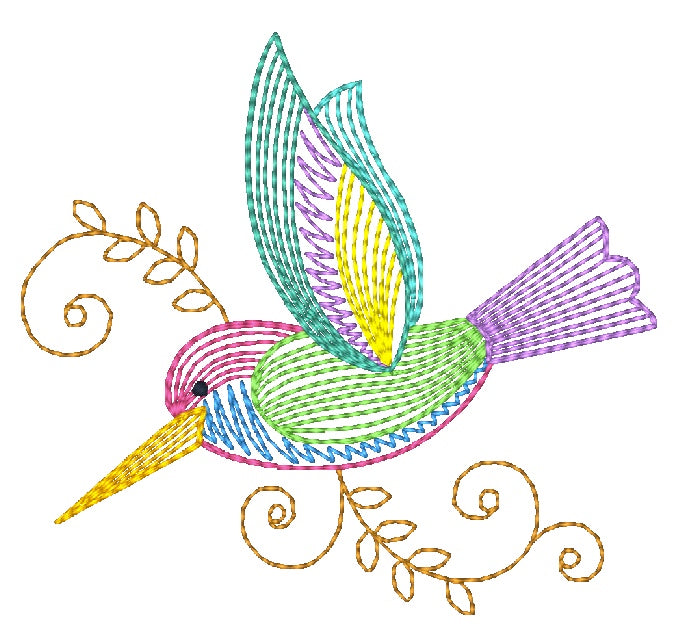 New Style Birds [4x4] 11804 Machine Embroidery Designs