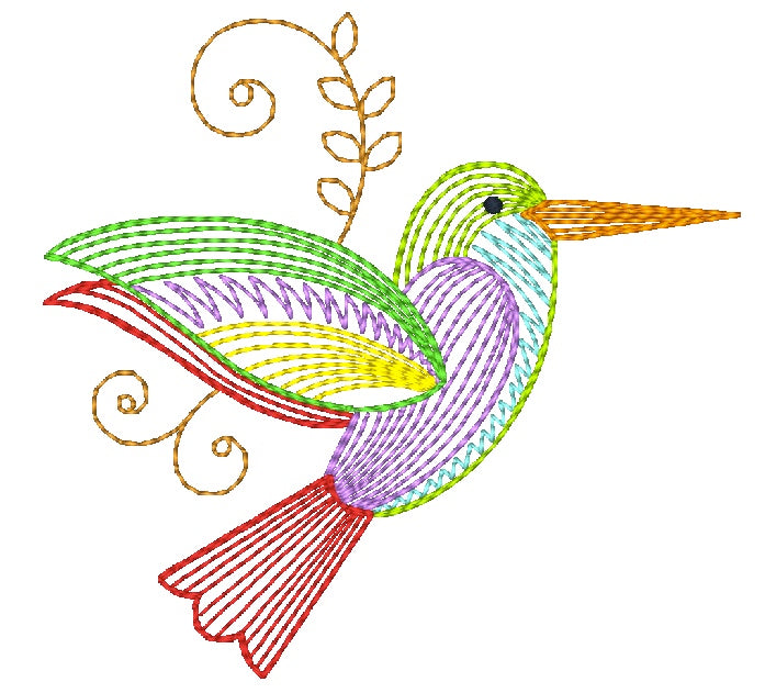 New Style Birds [4x4] 11804 Machine Embroidery Designs