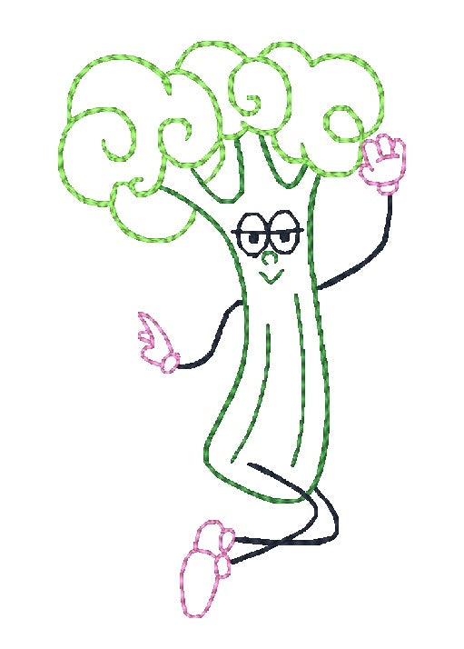 Dancing Veggies [4x4] 11559 Machine Embroidery Designs