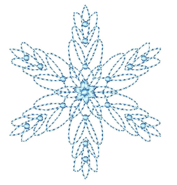 Beautiful Snowflakes  [4x4] # 10662