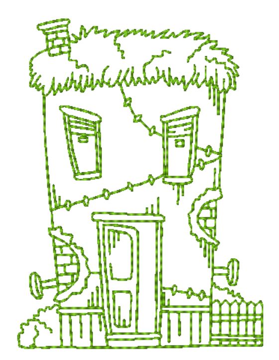 Halloween Houses [4x4] 10750 Machine Embroidery Designs