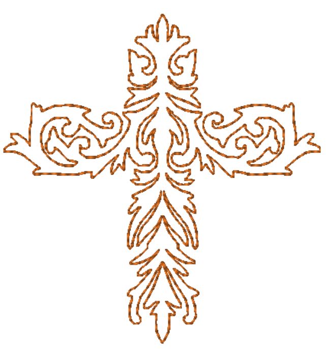 Lineart Crosses Redwork  [4x4] 11673 Machine Embroidery Designs