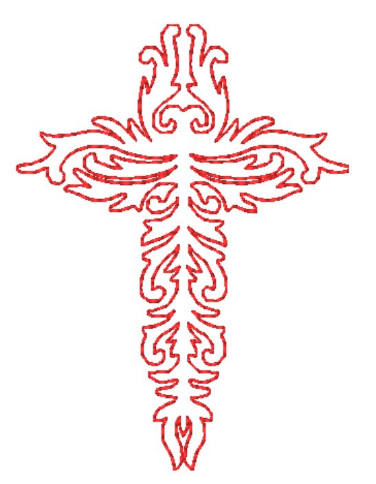 Lineart Crosses Redwork  [4x4] 11673 Machine Embroidery Designs
