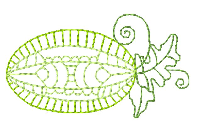 Swirly-Fruits Redwork [4x4] 11585 Machine Embroidery Designs