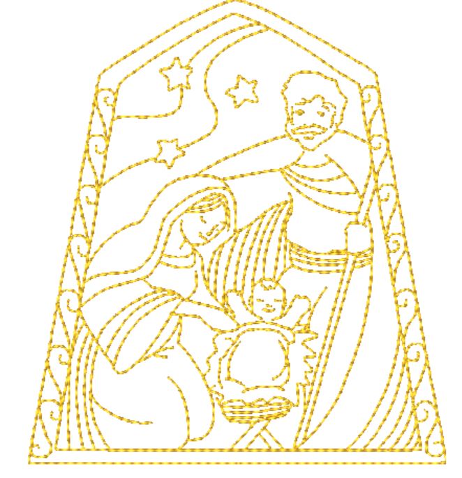 Nativity EC HAP [4x4] 11688 Machine Embroidery Designs