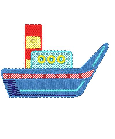 Plain Ships [4x4] 11158 Machine Embroidery Designs