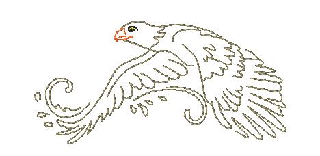 Decorative Eagles Redwork [4x4 & 4x7] 11567 Machine Embroidery Designs