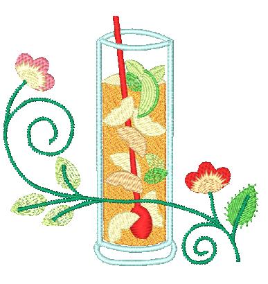 Jacobean Drink Time [4x4] 11544 Machine Embroidery Designs