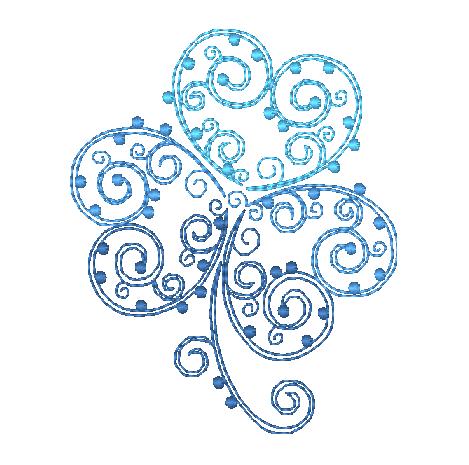 Curly Flowers [4x4] 11307 Machine Embroidery Designs