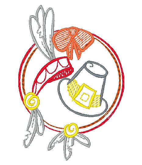 Color Outline Thanksgiving-BEC [4x4] 10947 Machine Embroidery Designs