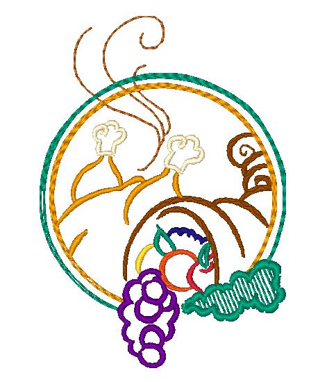 Color Outline Thanksgiving-BEC [4x4] 10947 Machine Embroidery Designs