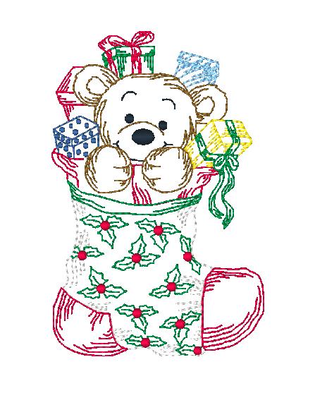 Christmas Colorline-BEC [5x7] 10793 Machine Embroidery Designs