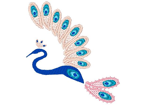 Fantasy Peacocks [5x5] 11335 Machine Embroidery Designs