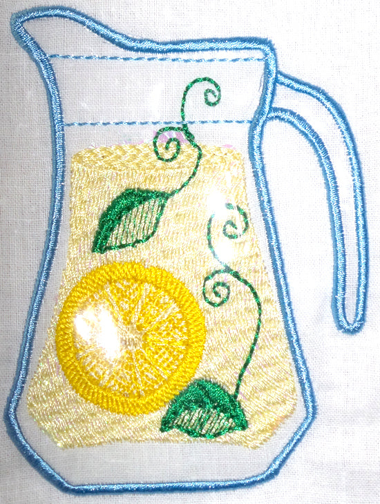 Lemonade Applique  11087 Machine Embroidery Designs