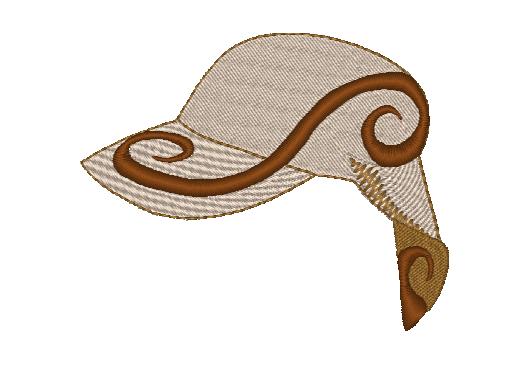 Curly Baseball [4x4] 11527 Machine Embroidery Designs