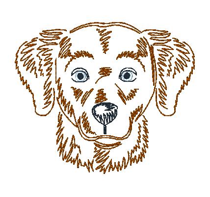 Zig Zag Dogs 2 [4x4] 11404 Machine Embroidery Designs