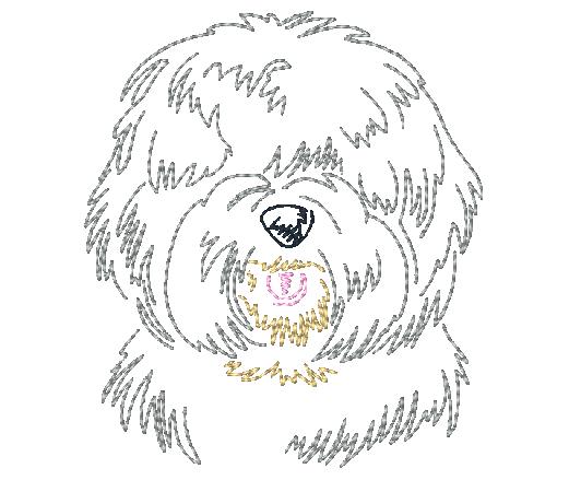 zig Zag Dogs-4 [4x4] 11473 Machine Embroidery Designs