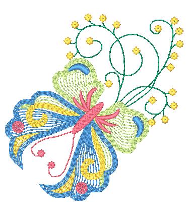 Freedom Butterflies-BEC  11523  Machine Embroidery Designs