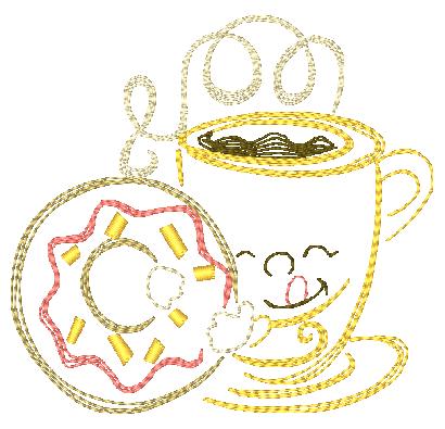 Funny Coffee [4x4] 11274 Machine Embroidery Designs