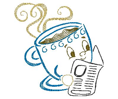Funny Coffee [4x4] 11274 Machine Embroidery Designs