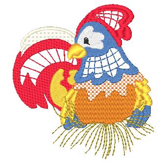 Colorlace Roosters [4x4] 11622 Machine Embroidery Designs
