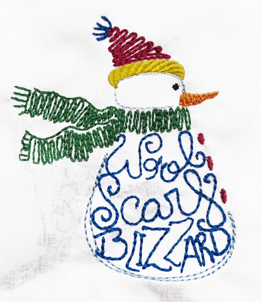 Snowman and winter phrases-BEC [4x4] 11665 Machine Embroidery Designs