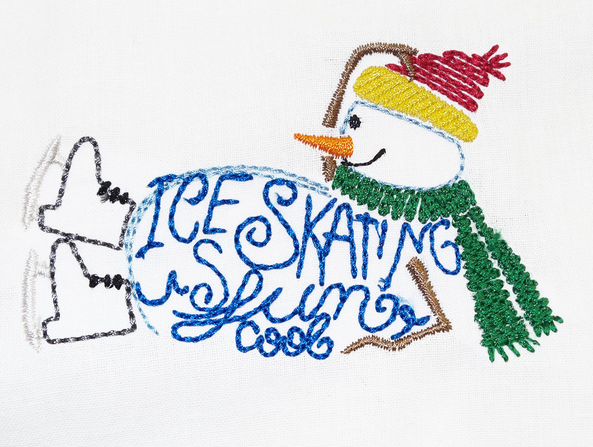 Snowman and winter phrases-BEC [4x4] 11665 Machine Embroidery Designs