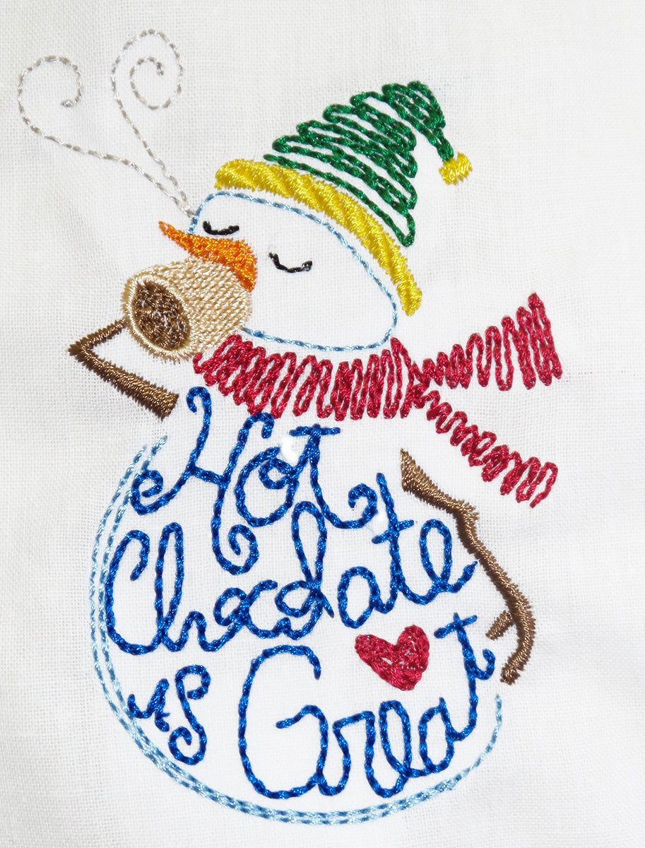 Snowman and winter phrases-BEC [4x4] 11665 Machine Embroidery Designs