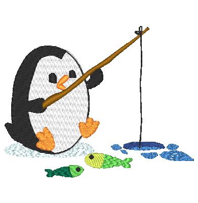 Adorable Penguins-BEC [4x4] 11742  Machine Embroidery Designs