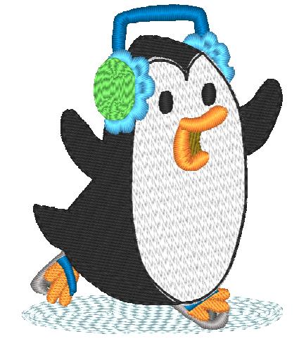 Adorable Penguins-BEC [4x4] 11742  Machine Embroidery Designs