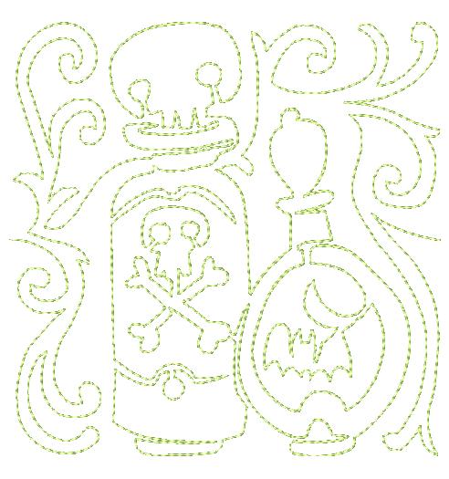 Free-Motion-Halloween-Blocks-BEC-[5x7] 11606 Machine Embroidery Designs