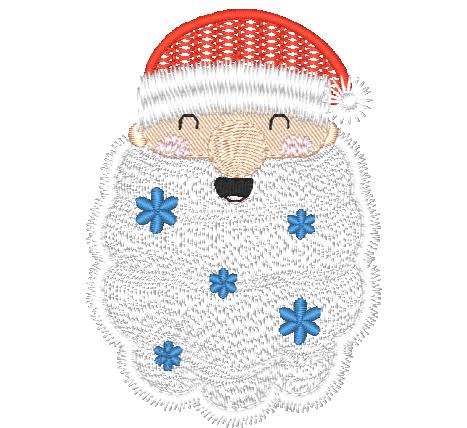 Big Beard Santa-BEC [4x4] 11748 Machine Embroidery Designs